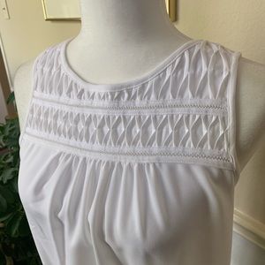 White Sleeveless Top